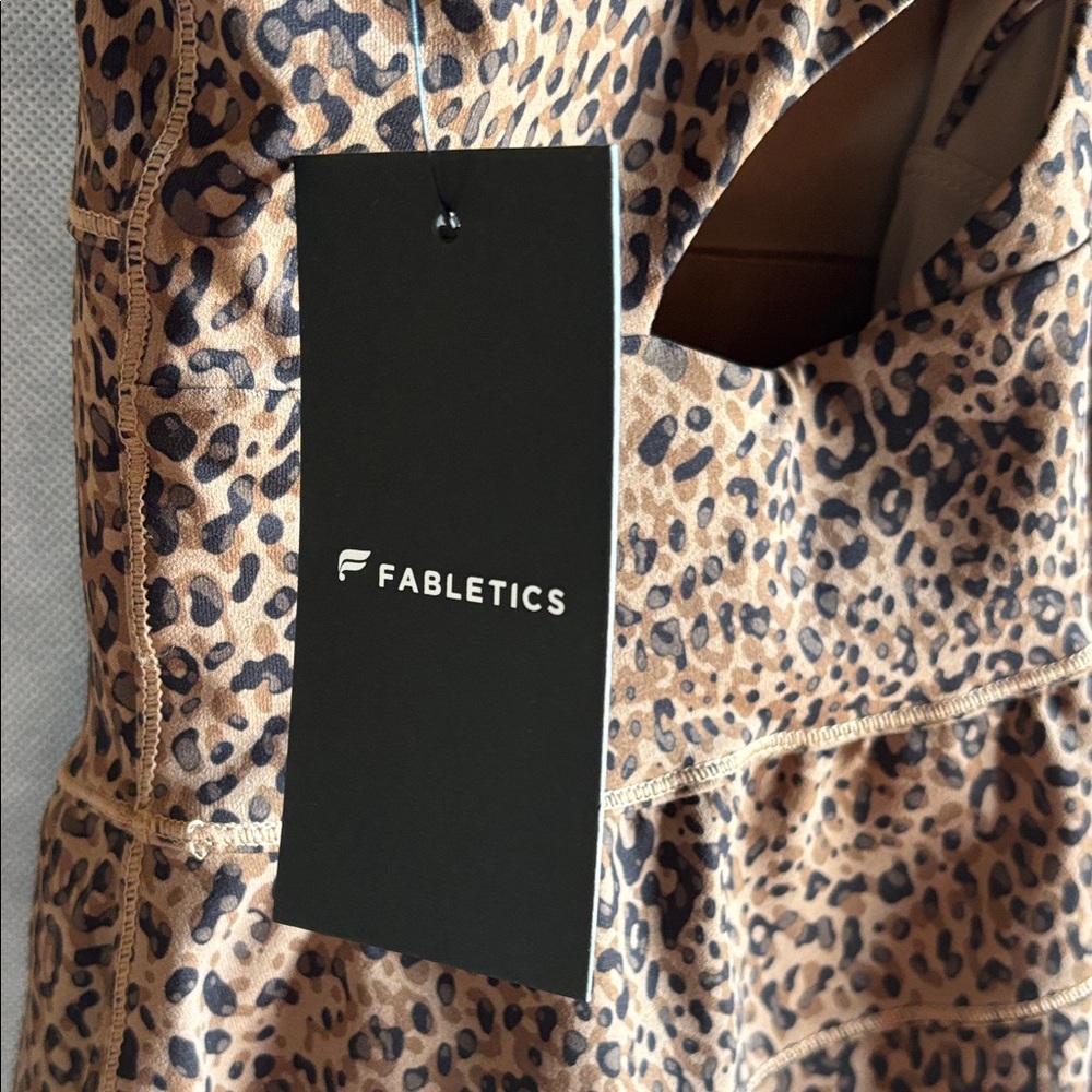 Fabletics Leopard Print Mini Dress with shorts size XL - Picture 10 of 10
